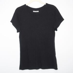 Abercrombie & Fitch Womens T-shirt Size Large Dark‎ Gray Black Ribbed